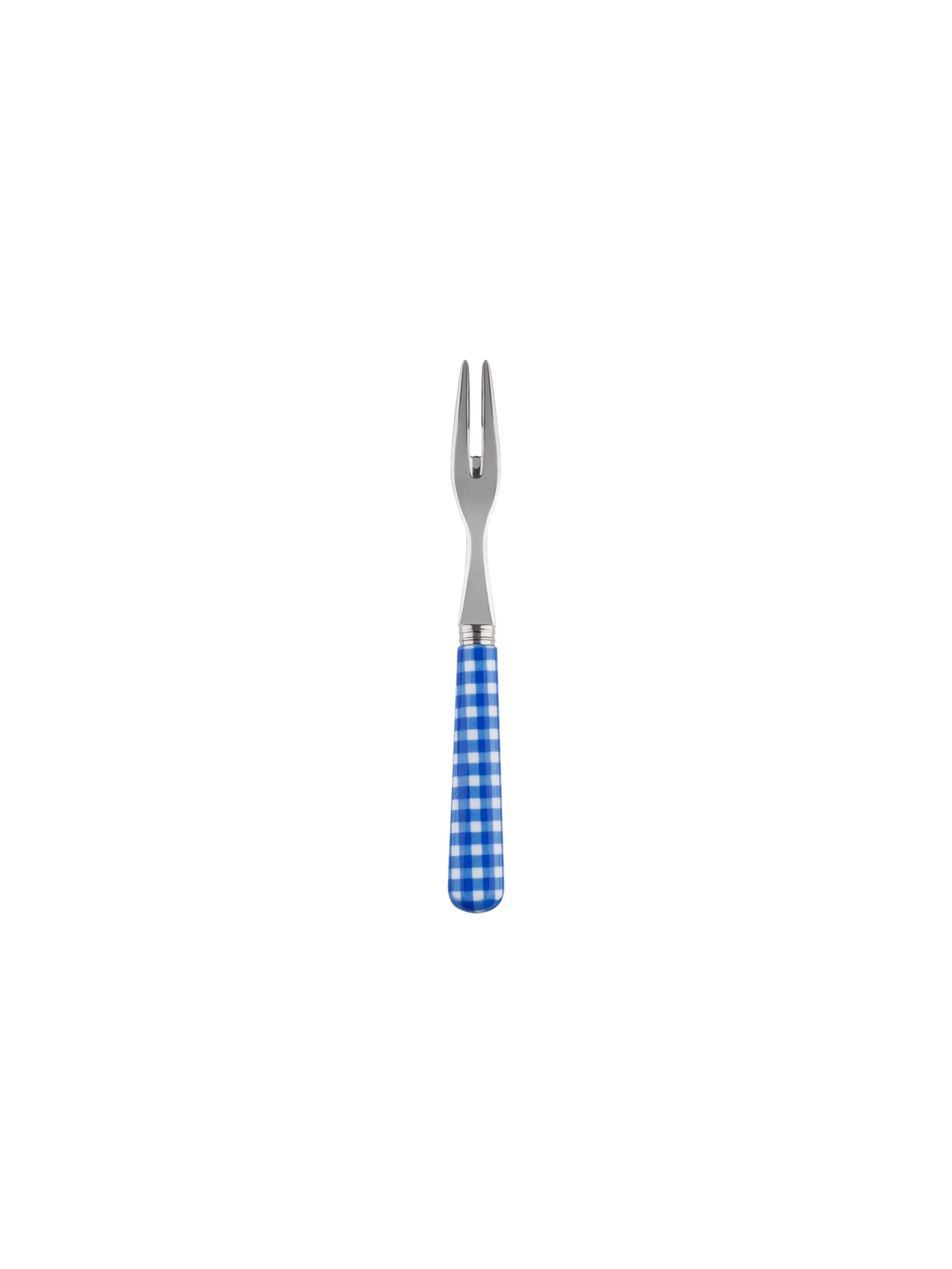 Sabre Paris Gingham Blue Cocktail Forks Weston Table