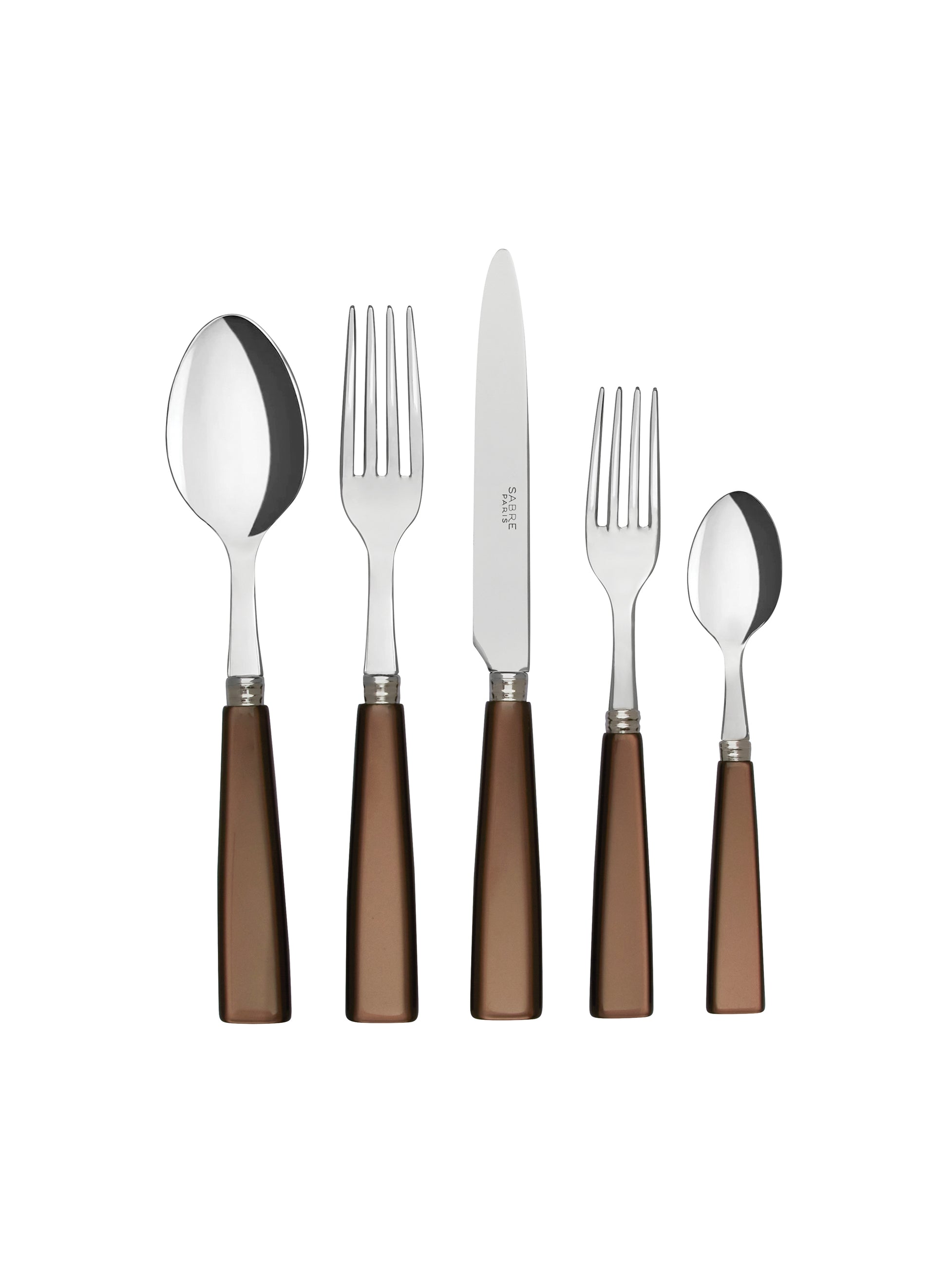 Sabre Paris Icone Chocolate 5 Piece Place Setting Weston Table