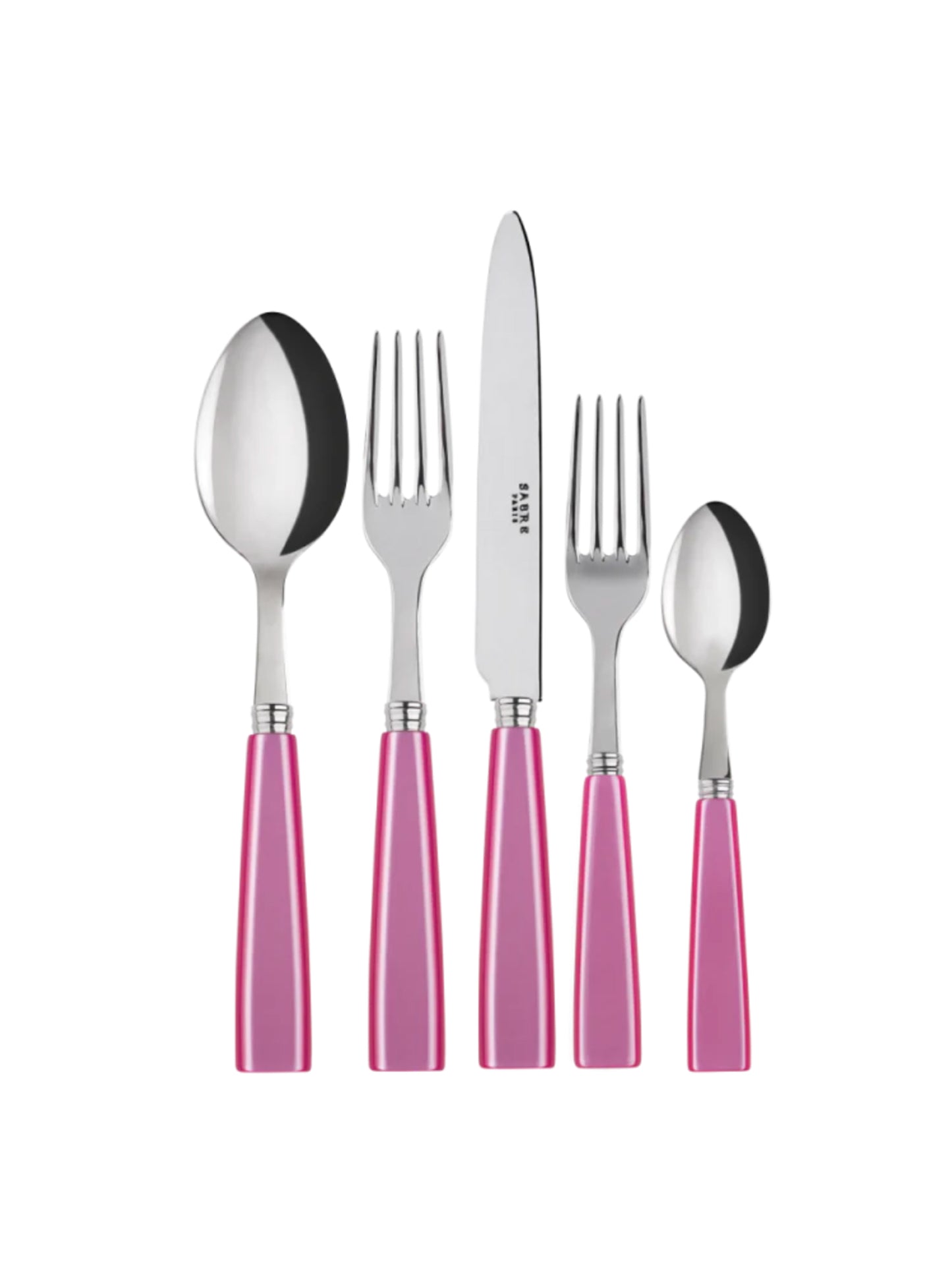 Sabre Paris Icone Pink Candy 5 Piece Place Setting Weston Table