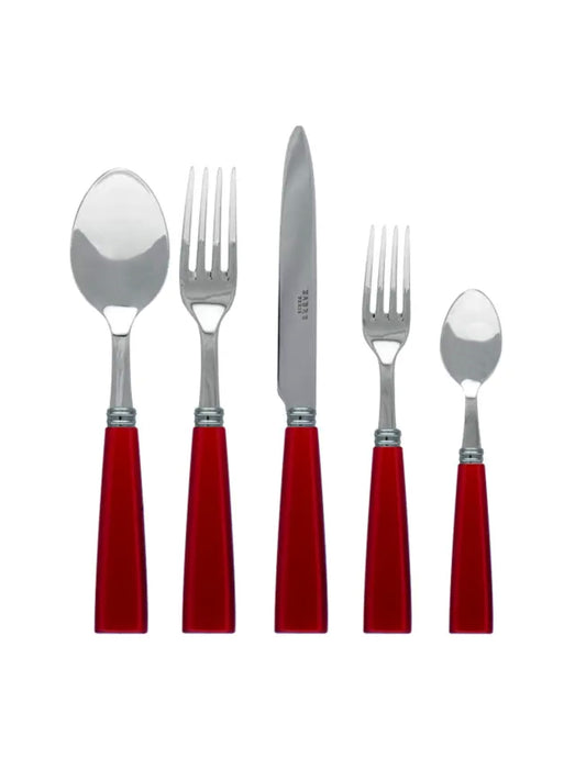 Sabre Paris Icone Red 5 Piece Place Setting Weston Table