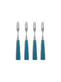 Sabre Paris Icone Marine Blue Cocktail Forks Set of Four Weston Table