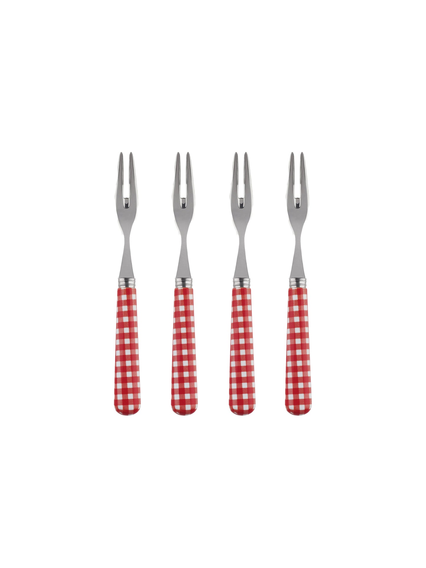 Sabre Paris Red Gingham Cocktail Forks Weston Table