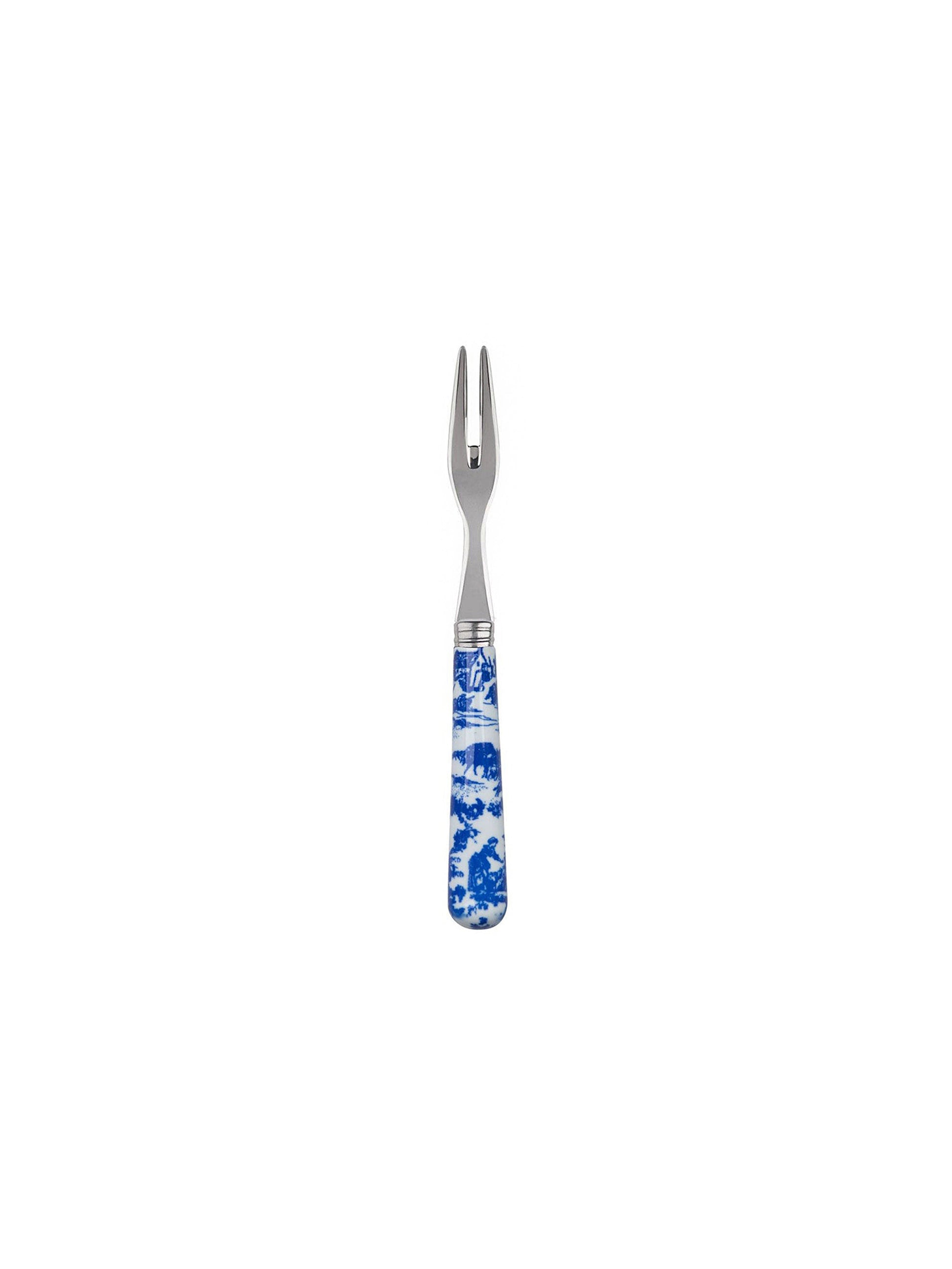 Sabre Paris Toile De Jouy Blue Cocktail Forks Weston Table