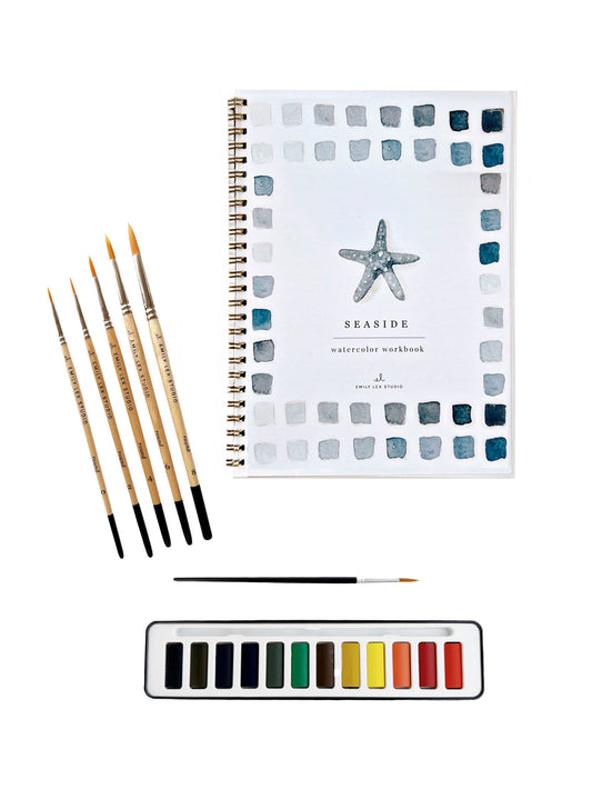 Seaside Watercolor Gift Set Weston Table