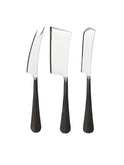 Simon Pearce Woodbury Black Cheese Knife Set in Gift Box Weston Table