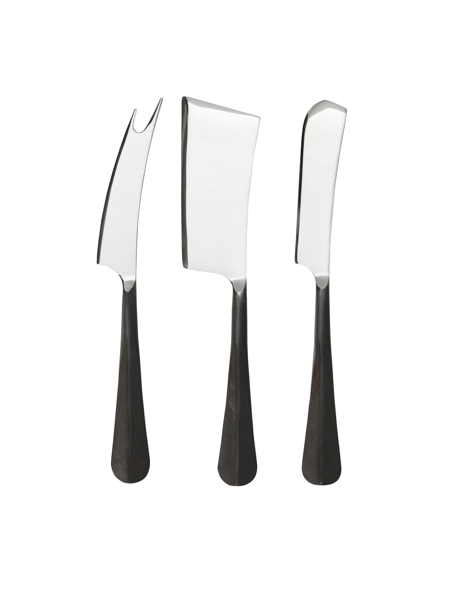 Simon Pearce Woodbury Black Cheese Knife Set in Gift Box Weston Table