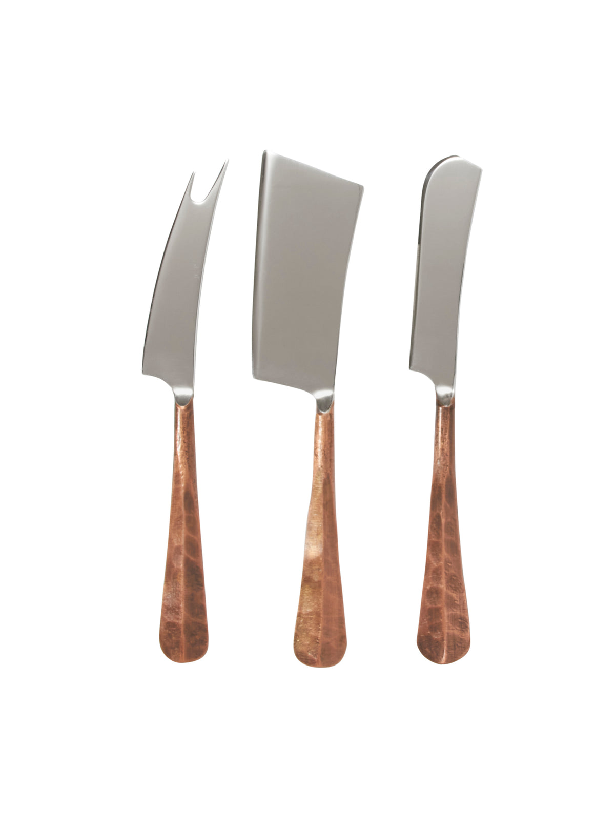 Simon Pearce Woodbury Copper Cheese Knife Set in Gift Box Weston Table