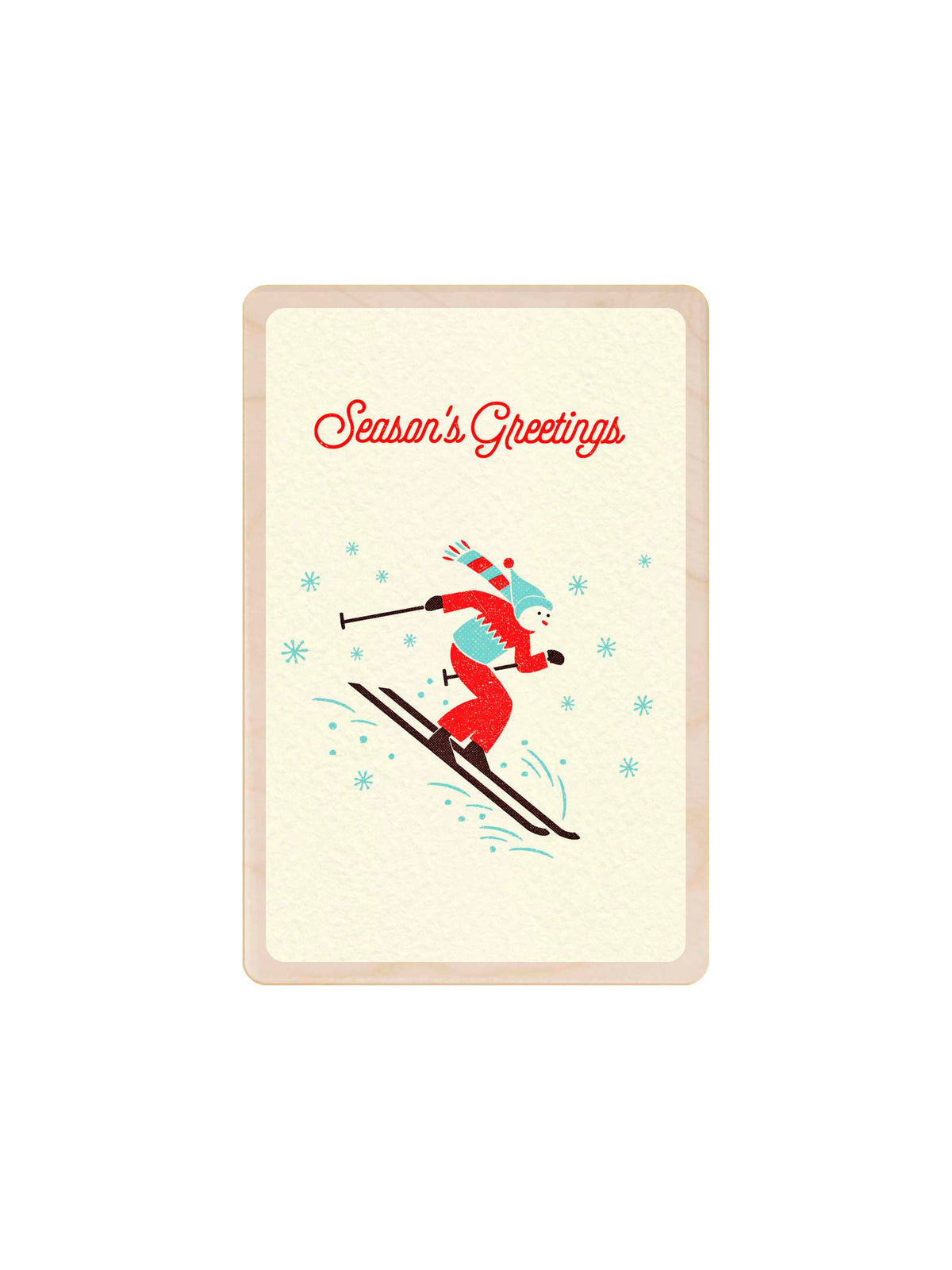 Ski Wooden Postcard Weston Table