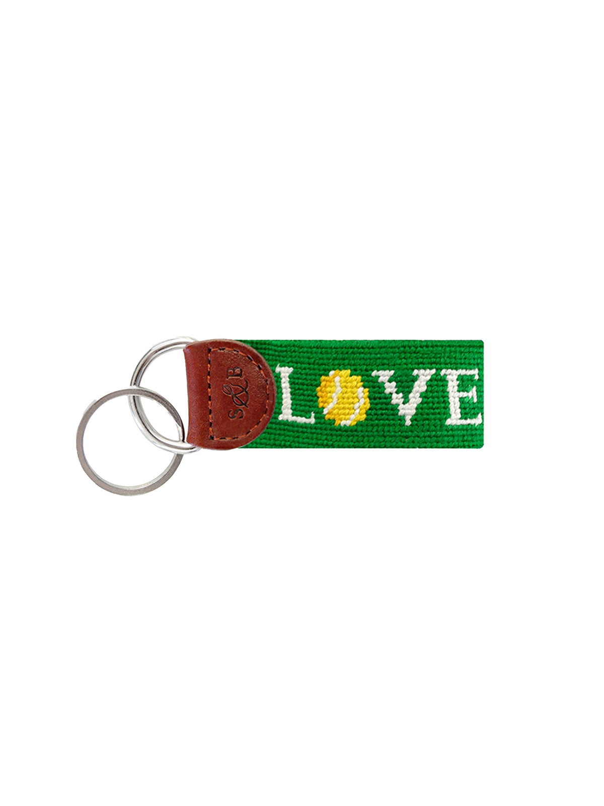Smathers & Branson Love All Needlepoint Key Fob Weston Table