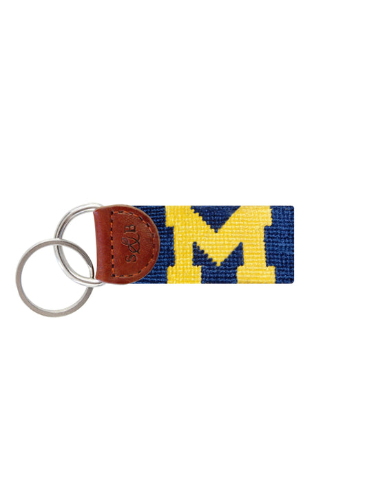 Smathers & Branson Michigan Needlepoint Key Fob Weston Table