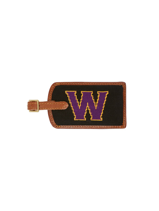 Smathers & Branson Williams College Needlepoint Luggage Tag Weston Table