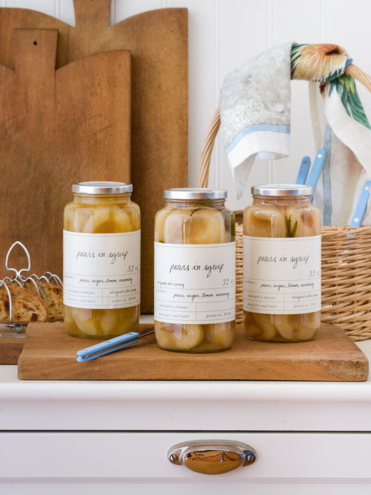 Stone Hollow Farmstead Pears in Syrup Weston Table