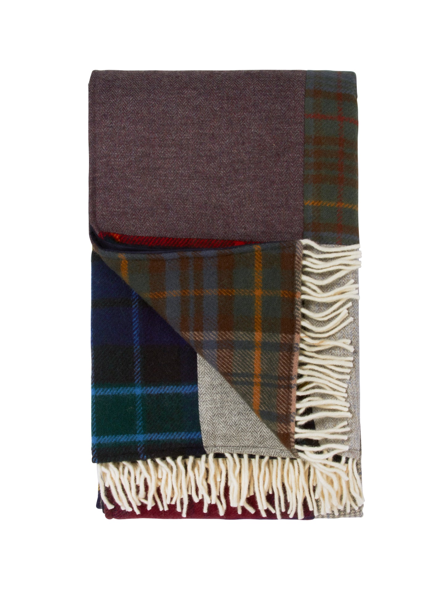 Tartan and Tweed Patchwork Throw Weston Table