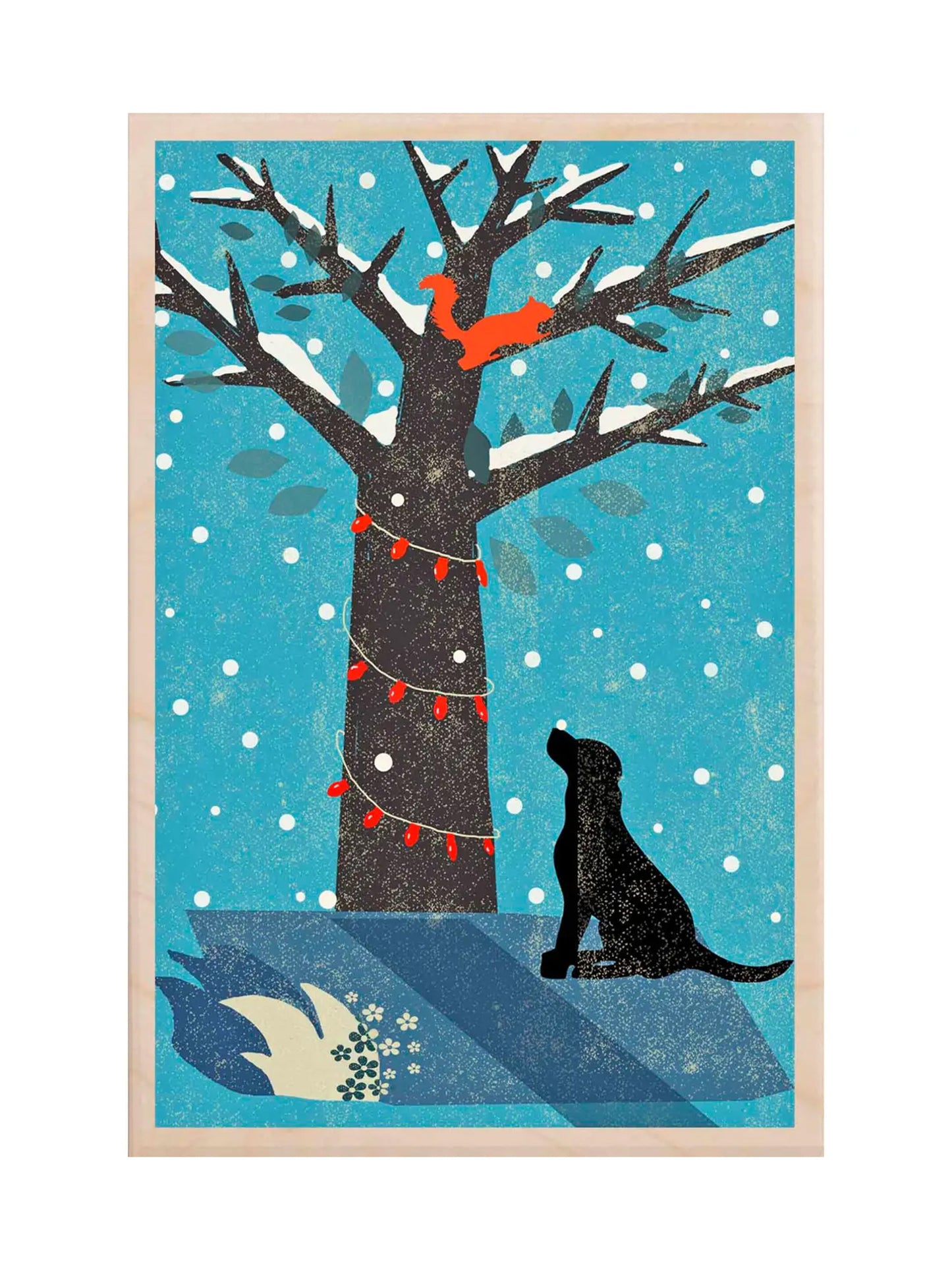 The Wooden Postcard Company Red Squirrel and Lab Weston Table