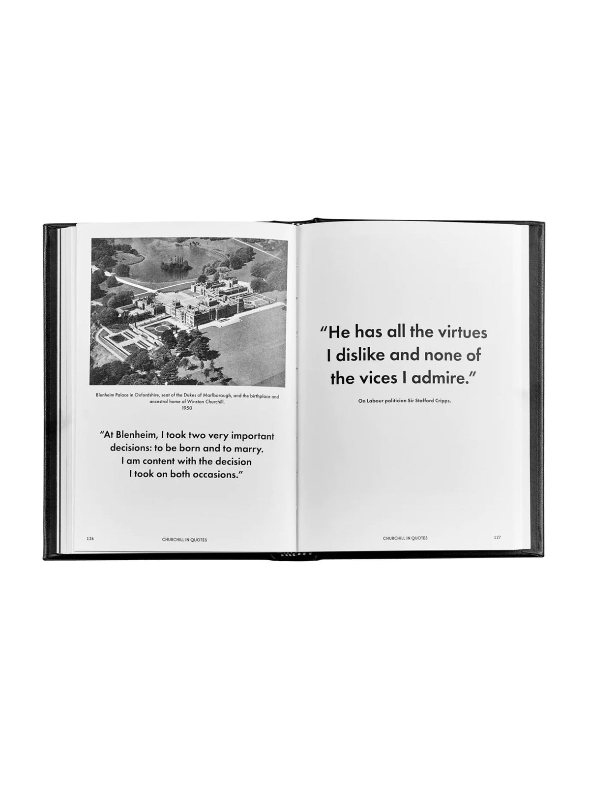 Churchill Wit And Wisdom Leather Bound Edition Weston Table
