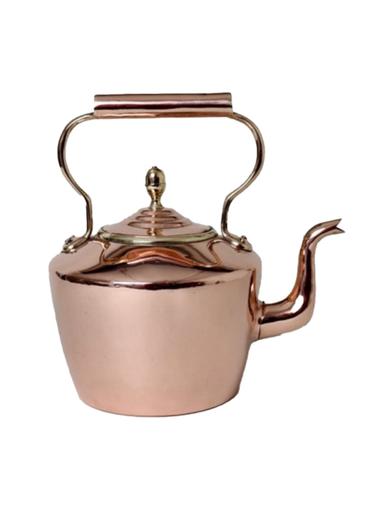 Vintage 1860s William Souter & Sons Victorian Copper Kettle Weston Table