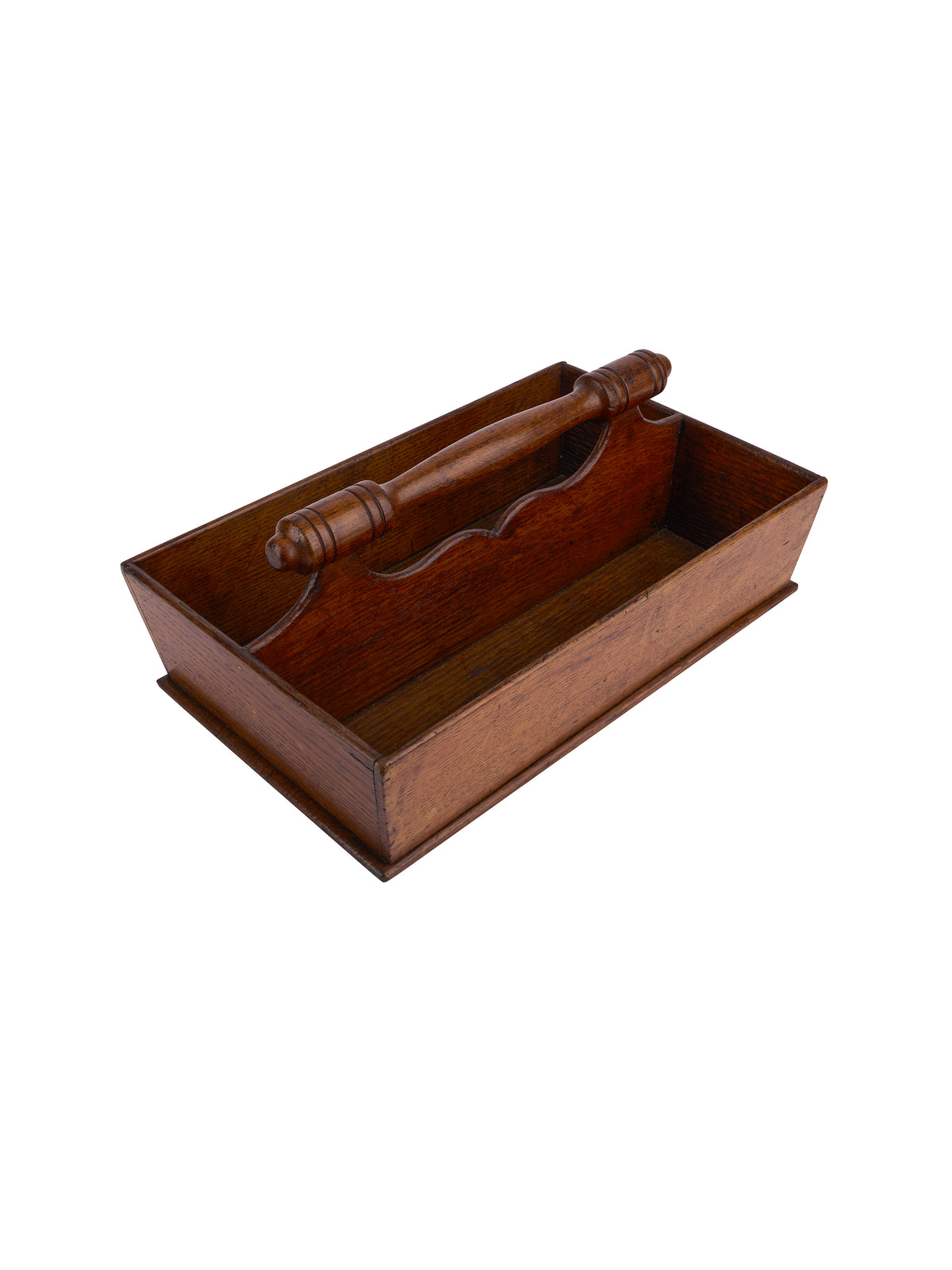 Vintage 1880s English Oak Cutlery Tray Weston Table