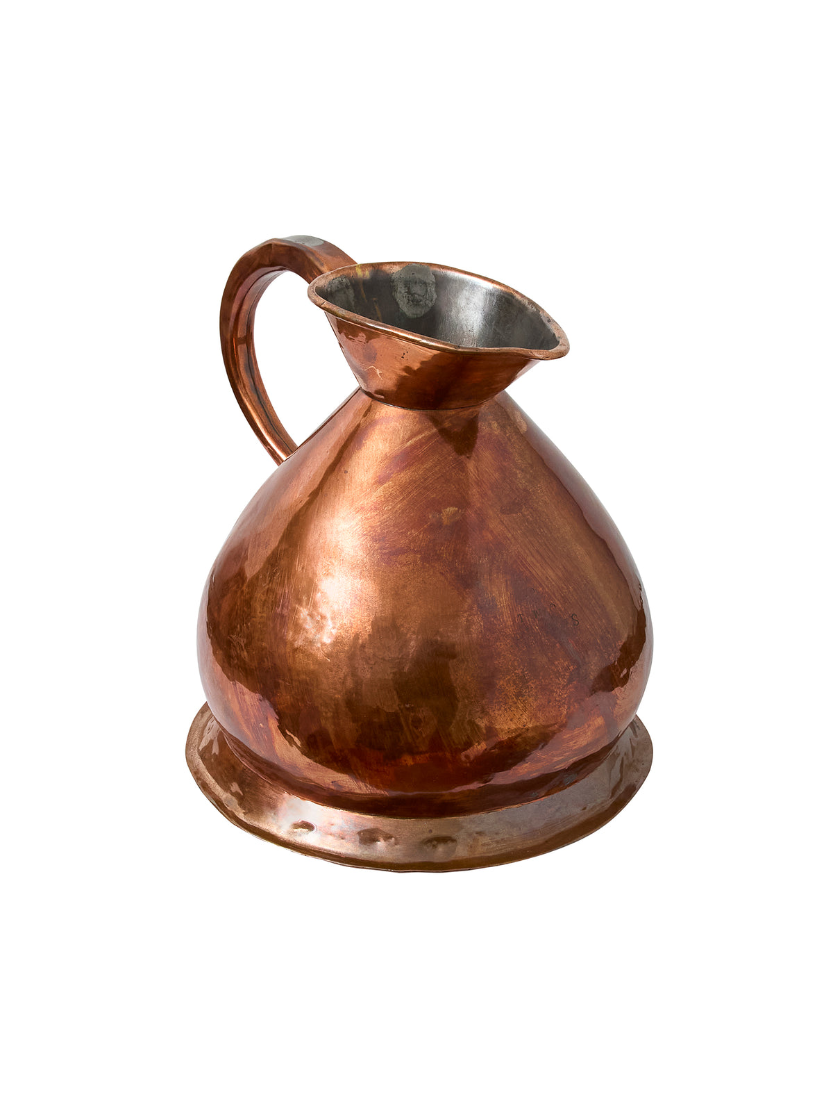 Vintage 1890s English Copper Haystack Measure Weston Table