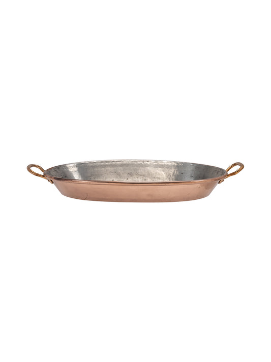 Vintage 1890s Large French Copper Baking Dish Weston Table