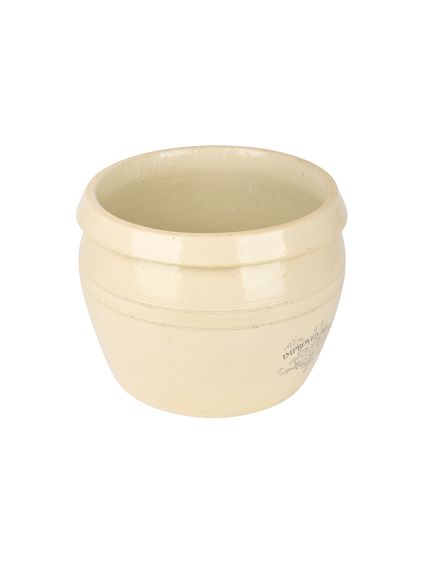 Vintage 1900 English Ironstone Bread Proofing Bin Weston Table