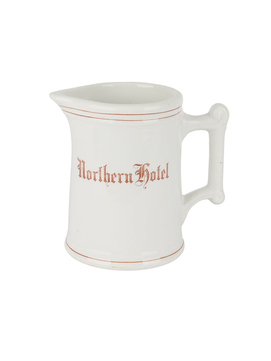 Vintage 1900 Northern Hotel Ironstone Pitcher Weston Table
