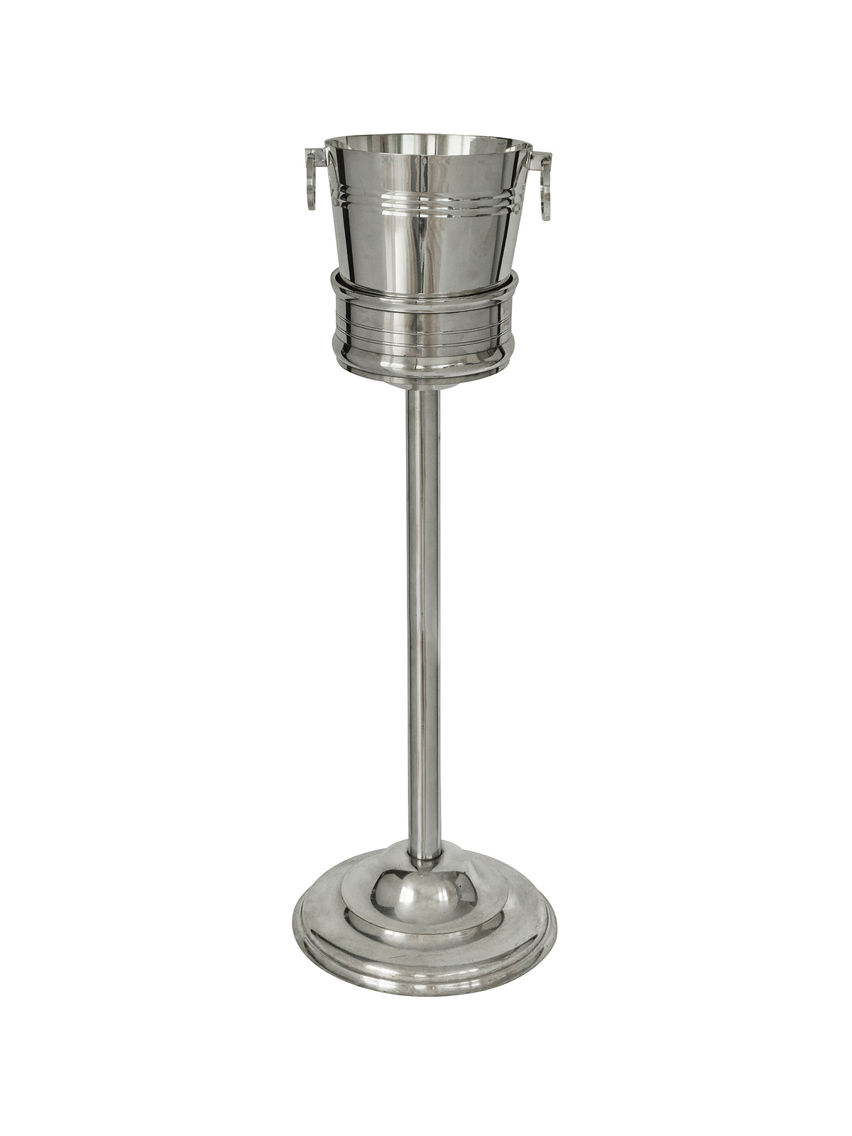 Vintage 1900 Silver Plate Banded Champagne Stand Weston Table
