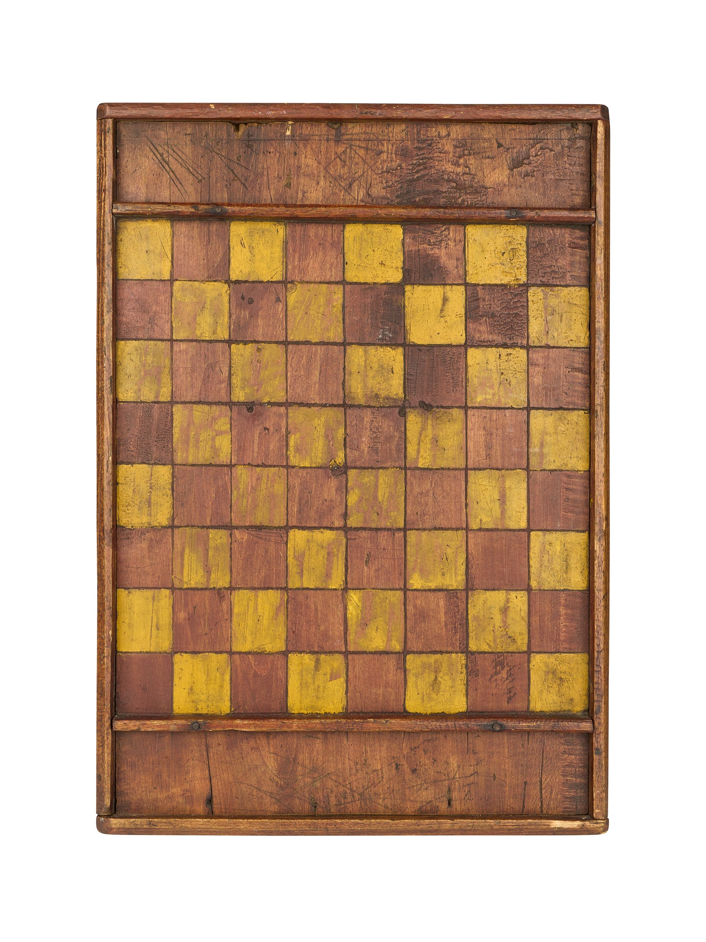 Vintage 1900s American Painted Wood Game Board
