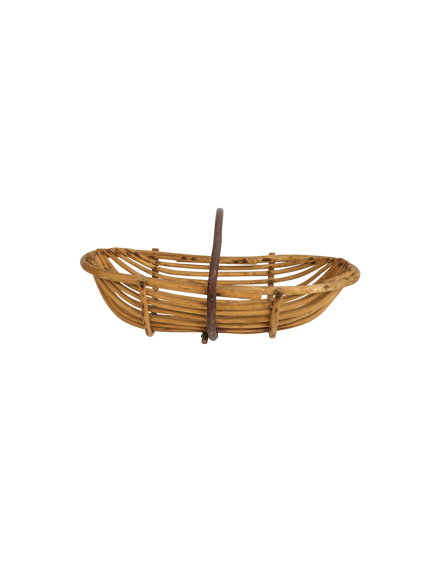 Vintage 1900s French Oyster Basket Style Five Weston Table