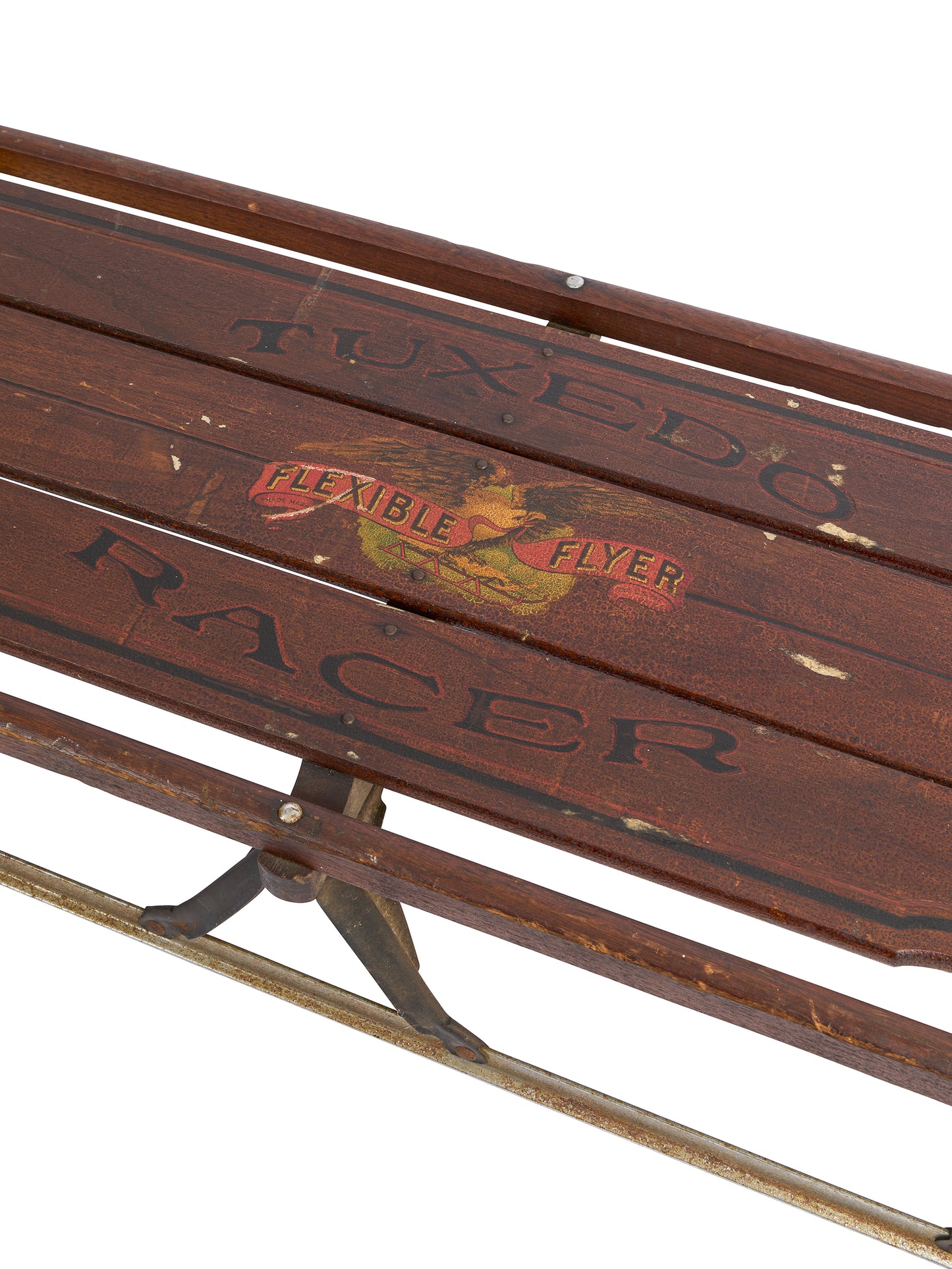 Vintage 1910 Wooden Tuxedo Racer Weston Table