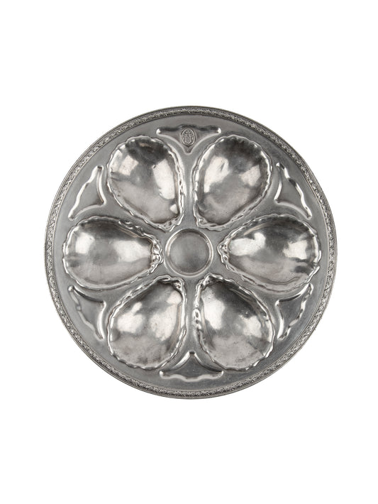 Vintage 1910s The Hotel Ambassador Silver Oyster Plate Weston Table