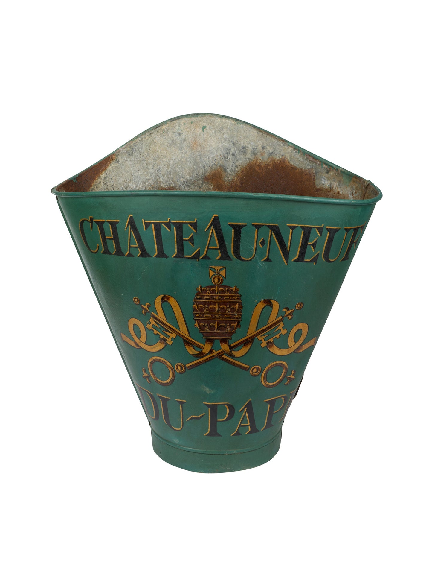 Vintage 1920s Châteauneuf-du-Pape Green Grape Hotte Weston Table
