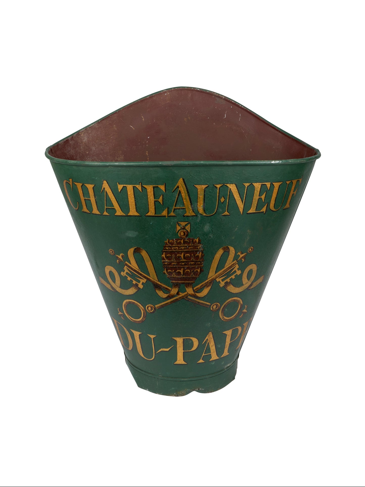 Vintage 1920s Châteauneuf-du-Pape Green Grape Hotte Weston Table