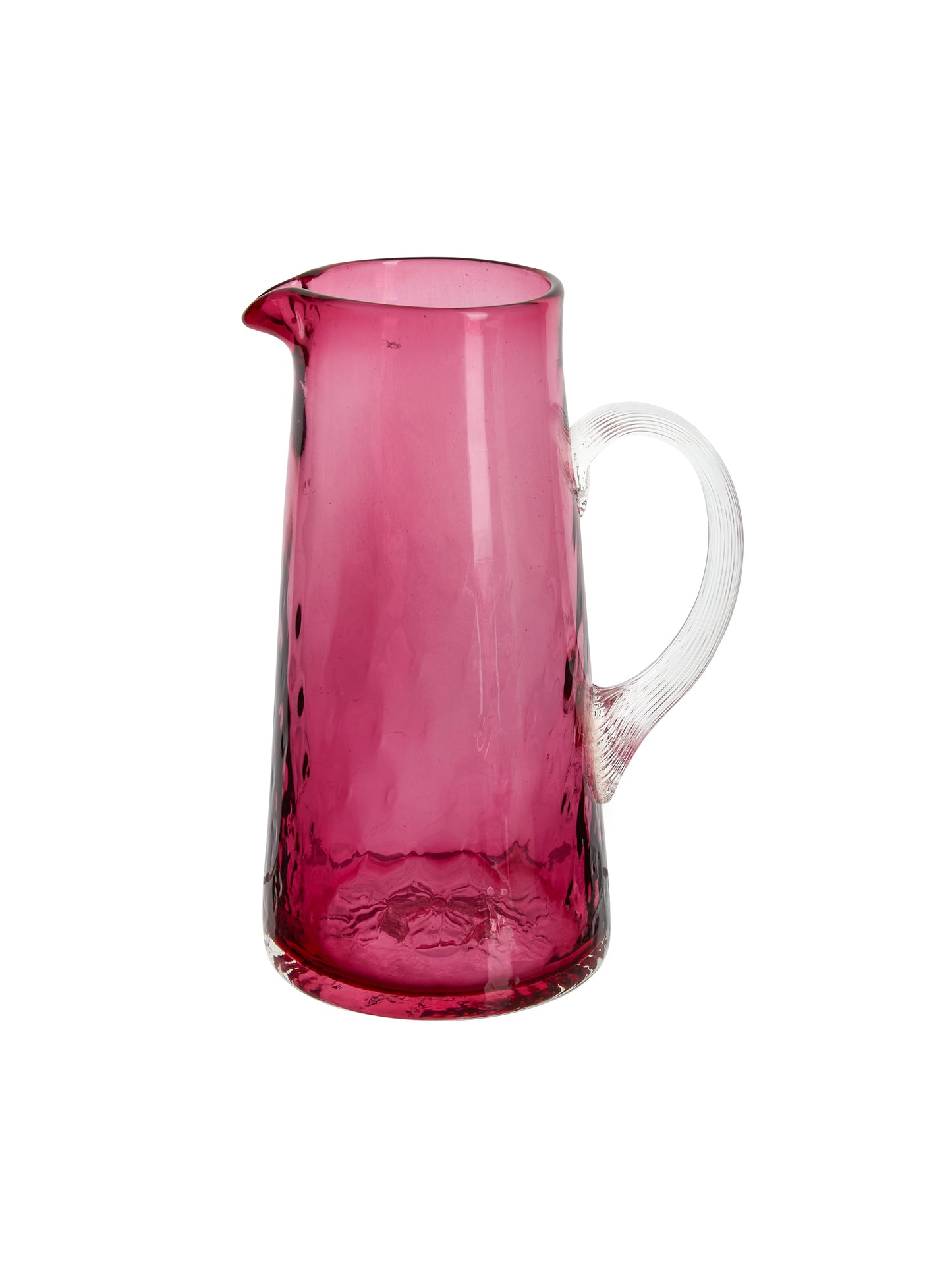 Vintage Cranberry Coin Spot Pitcher Weston Table