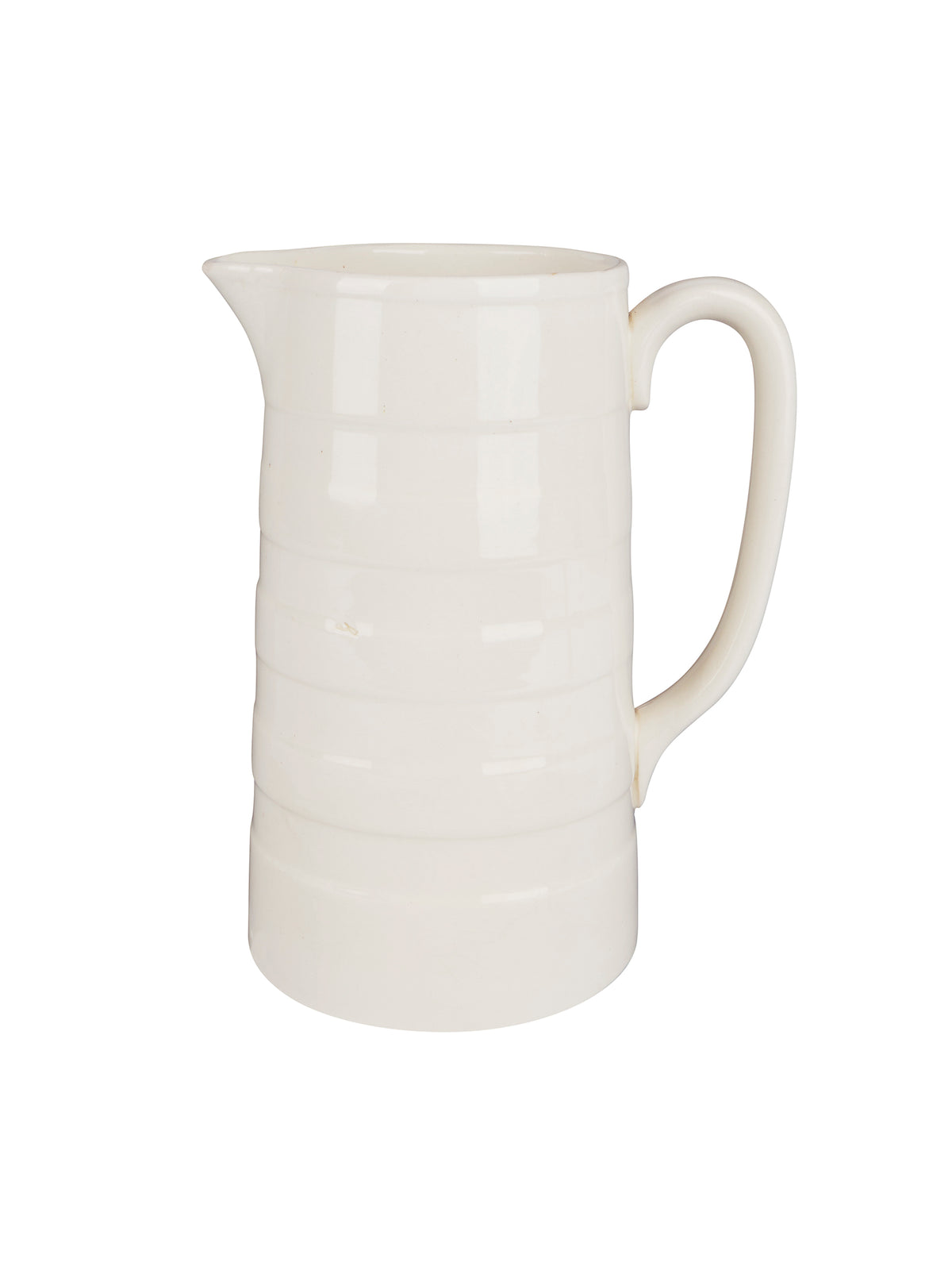 Vintage 1920s English Ironstone White Bandage Jug Weston Table