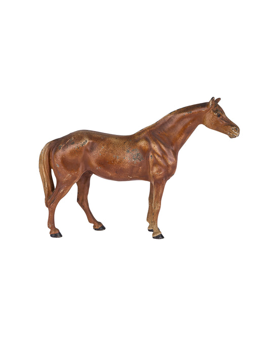 Vintage 1920s Hubley Brown Mare Doorstop Weston Table