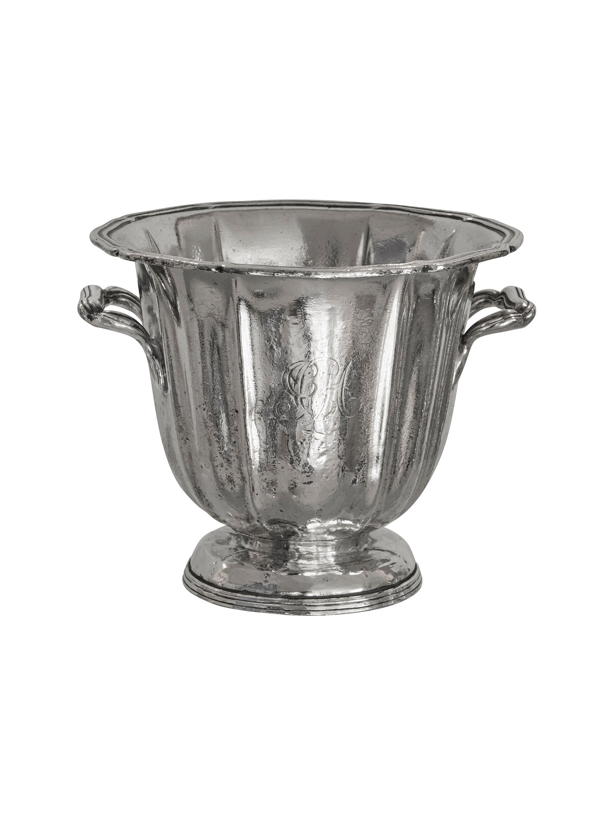 Vintage 1920s Maple & Co. Silver Plate Ice Bucket Weston Table