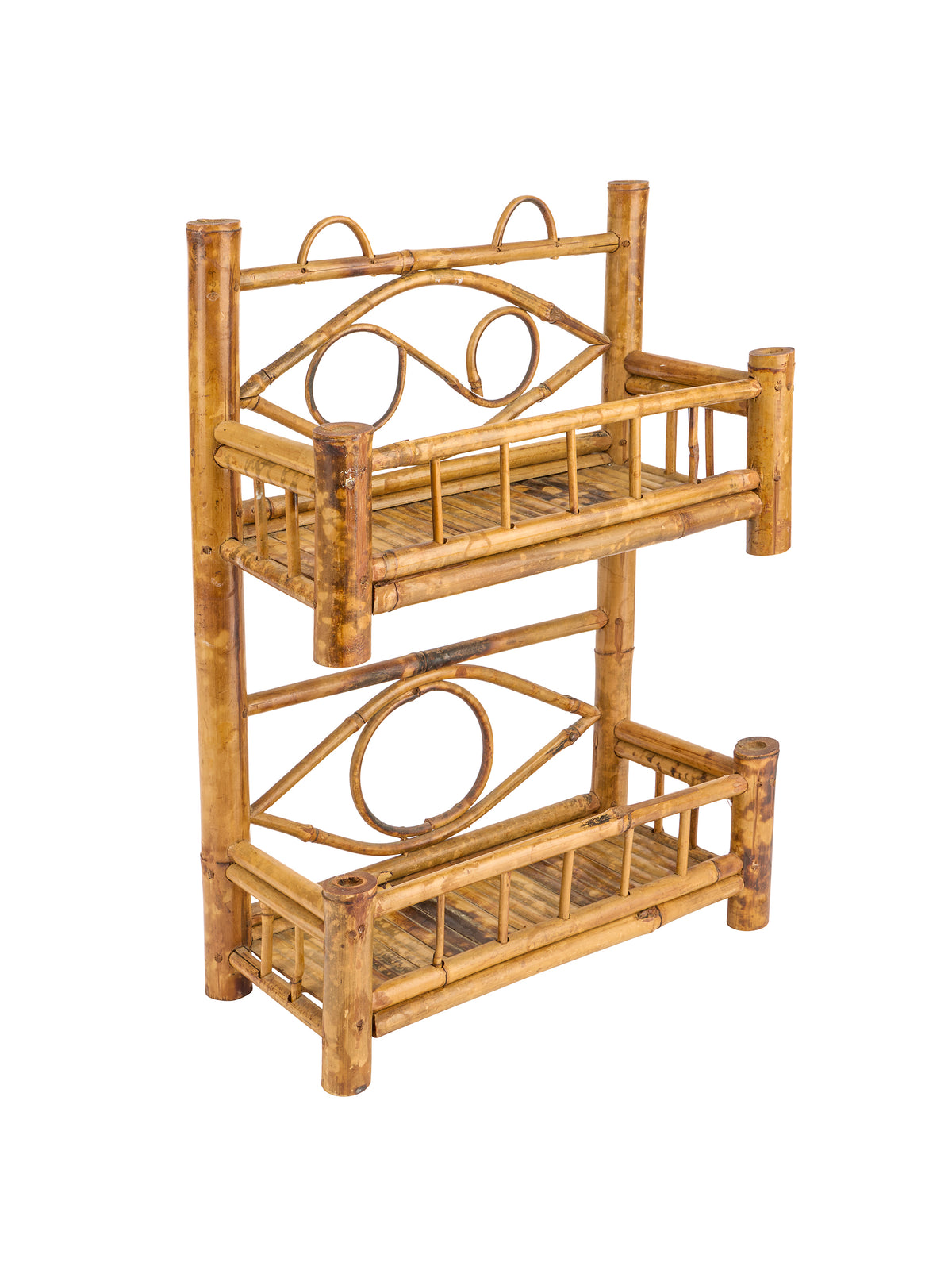 Vintage 1930s Bamboo Desk Organizer Weston Table