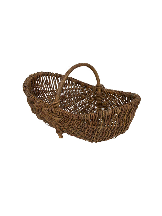 Vintage 1930s French Kitchen Garden Basket Weston Table