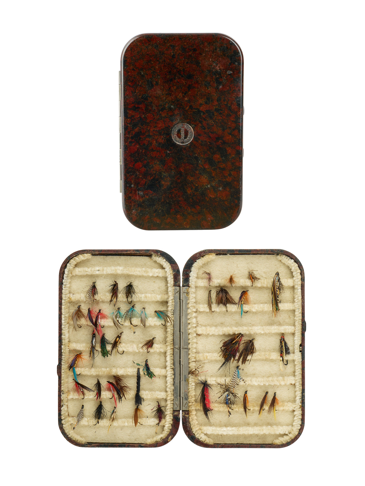 Vintage 1930s Hardy Neroda Fly Fishing Box Four Weston Table
