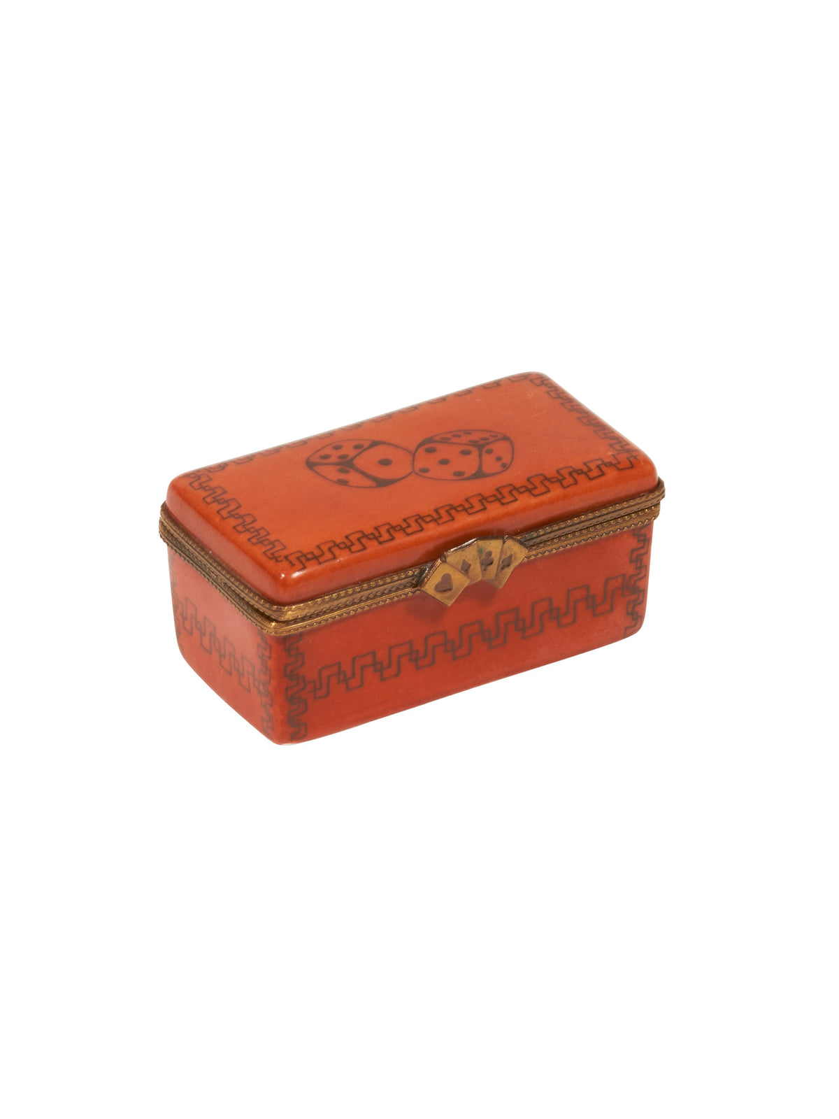 Vintage 1930s Limoges Gambler's Dice Box Weston Table