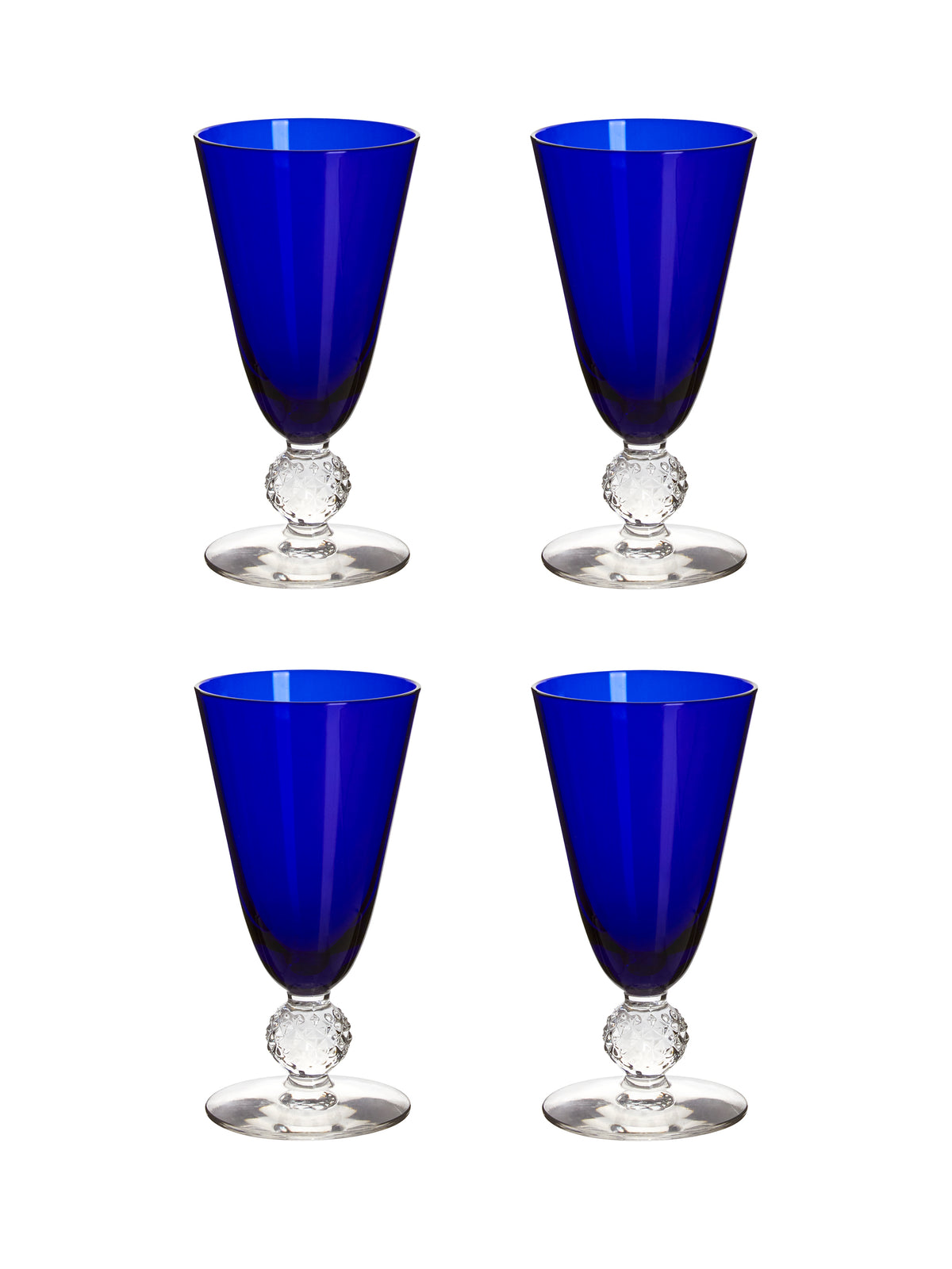 Vintage 1930s Morgantown Ritz Blue Small Tumblers Weston Table