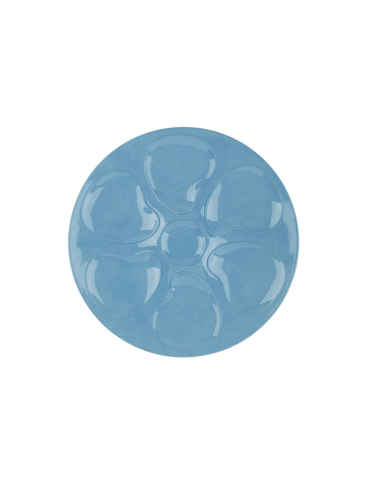 Vintage 1940s Longwy Chambray Oyster Plate Weston Table