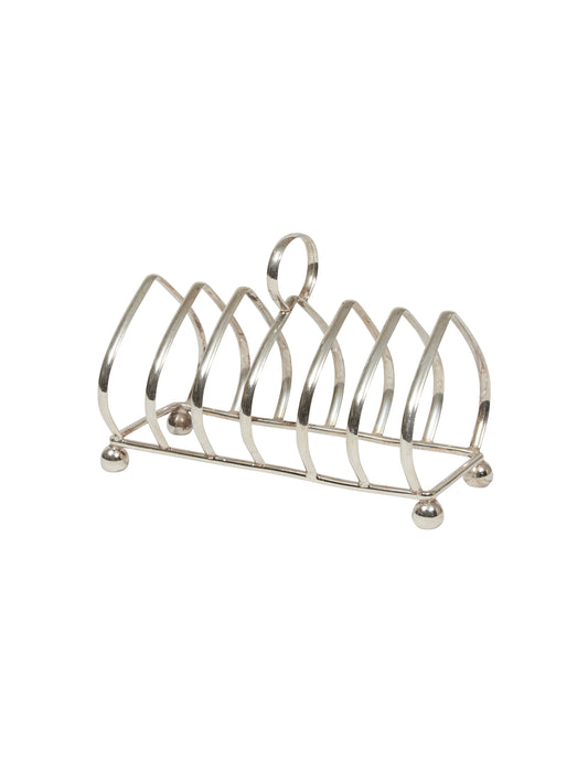 Vintage 1940s French Silver Plate Toast Rack Weston Table