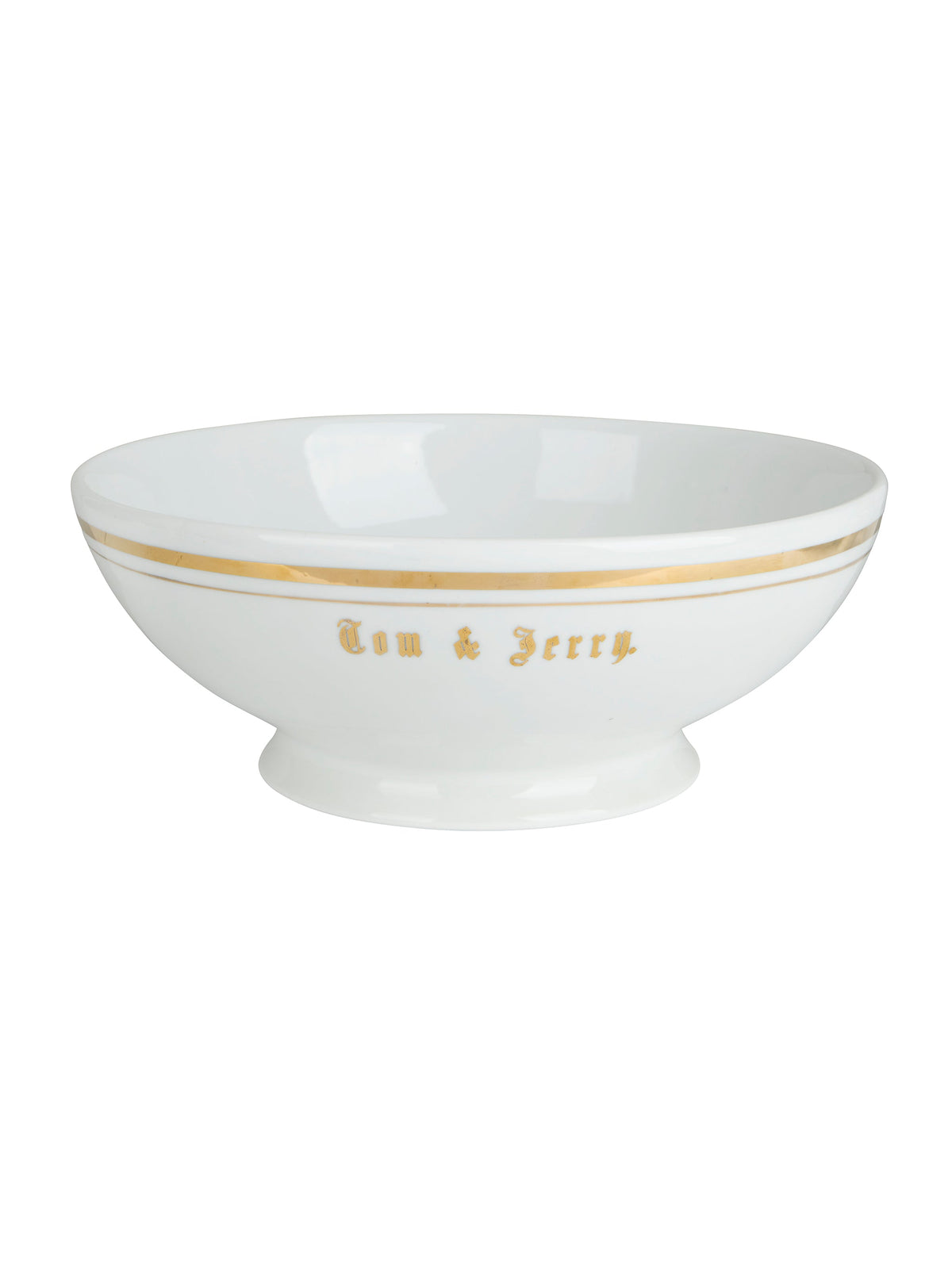 Vintage 1940s Tom & Jerry Porcelain Gold Trimmed Punch Bowl Set Bowl Weston Table