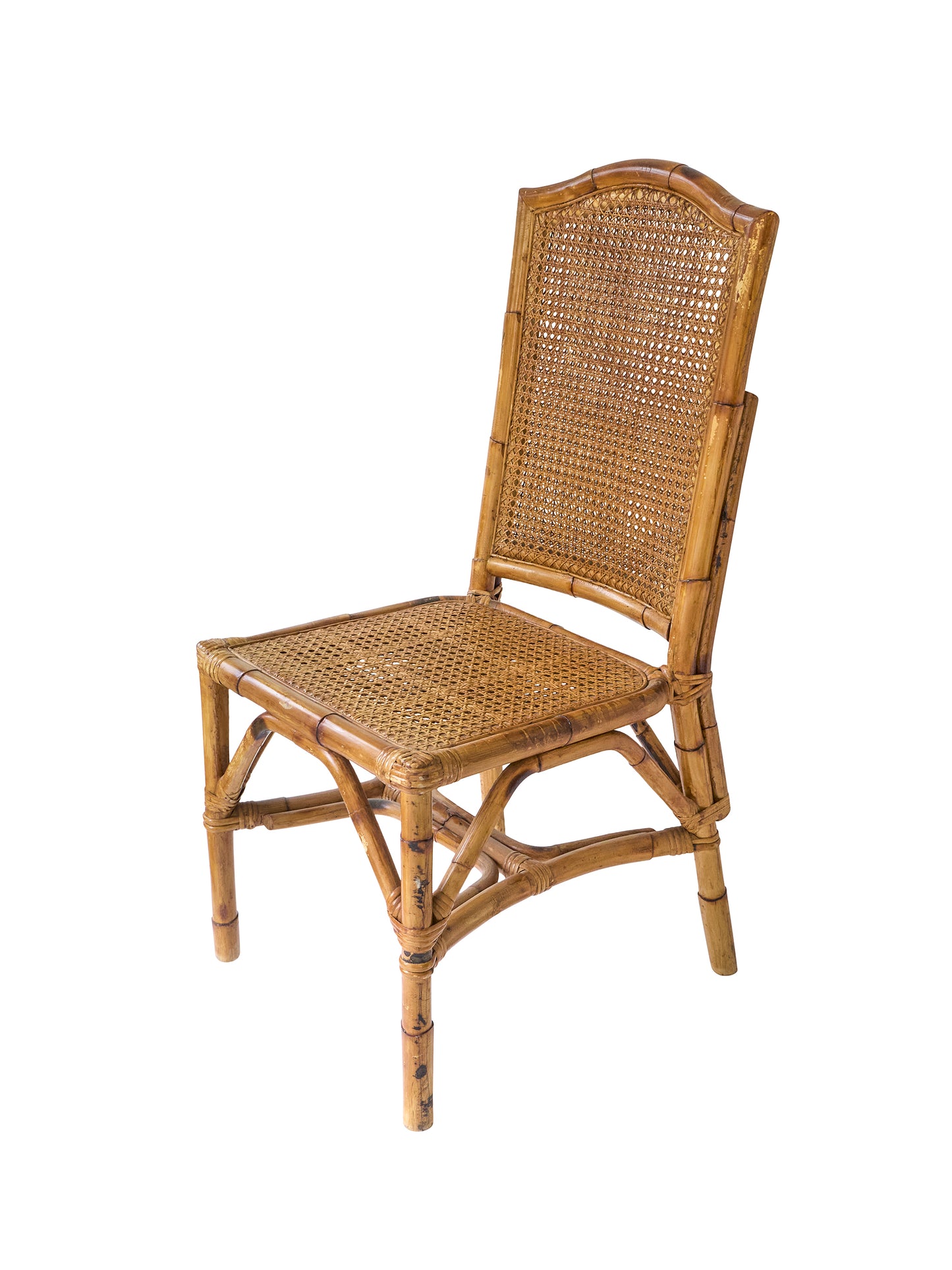 Vintage 1950s Bamboo Table and Chair Set Chair Weston Table