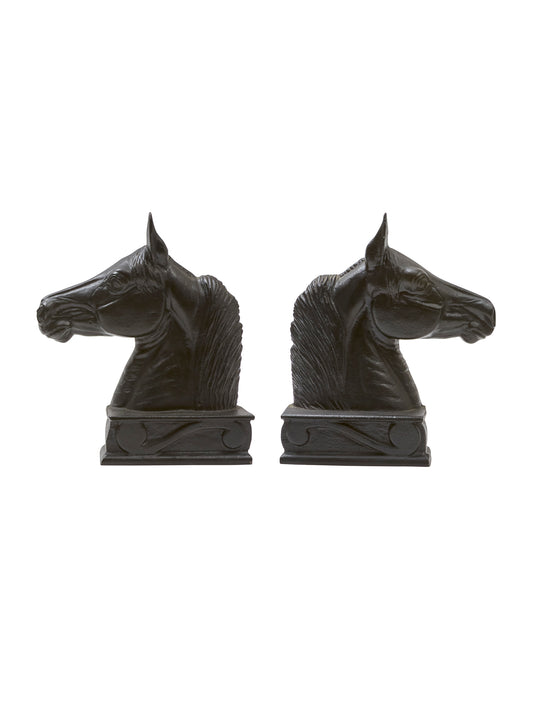 Vintage 1950s Cast Iron Stallion Bookends Weston Table