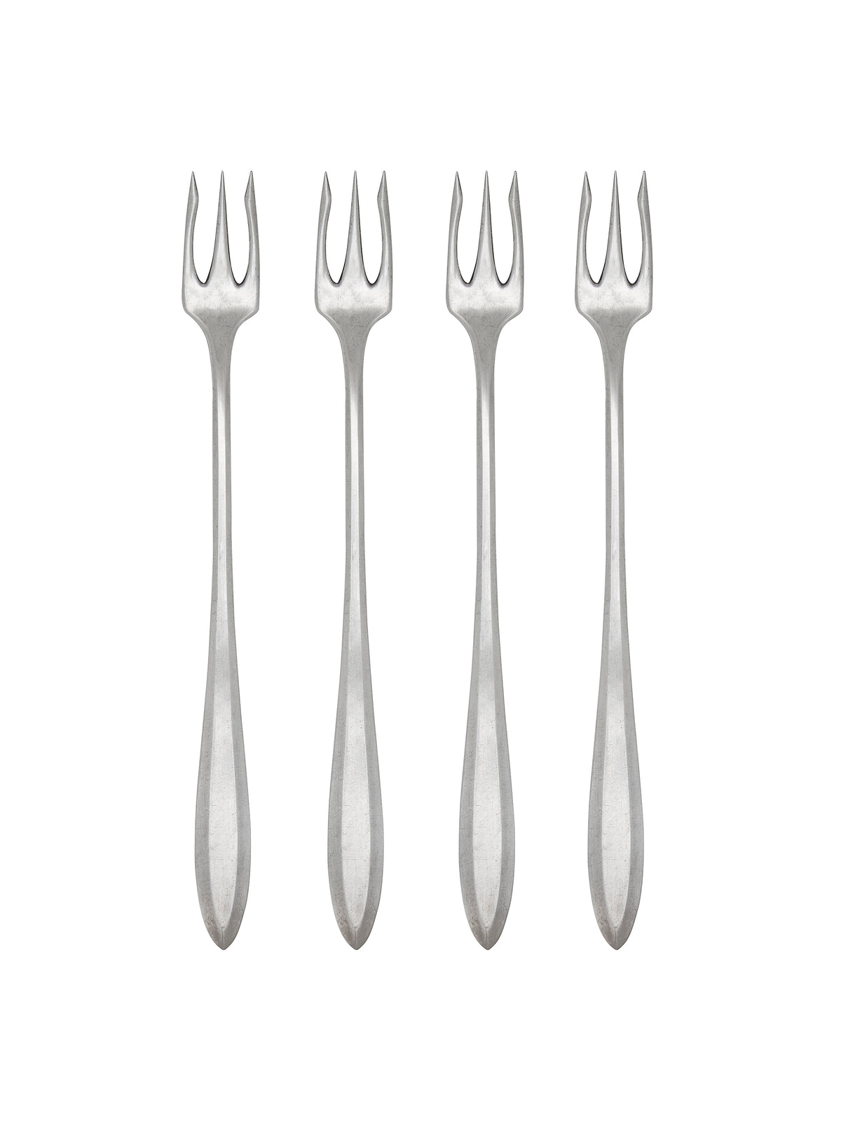 Vintage 1950s Community Silver Plate Oyster Forks Set of Four Weston Table