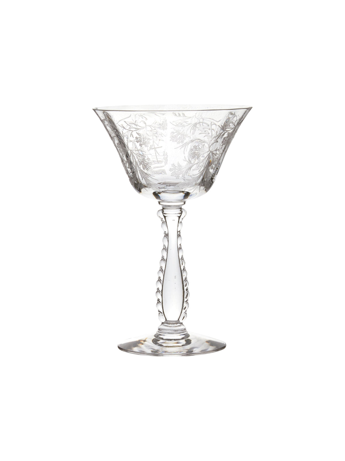 Vintage 1950s Fostoria Heather Champagne Glasses Weston Table