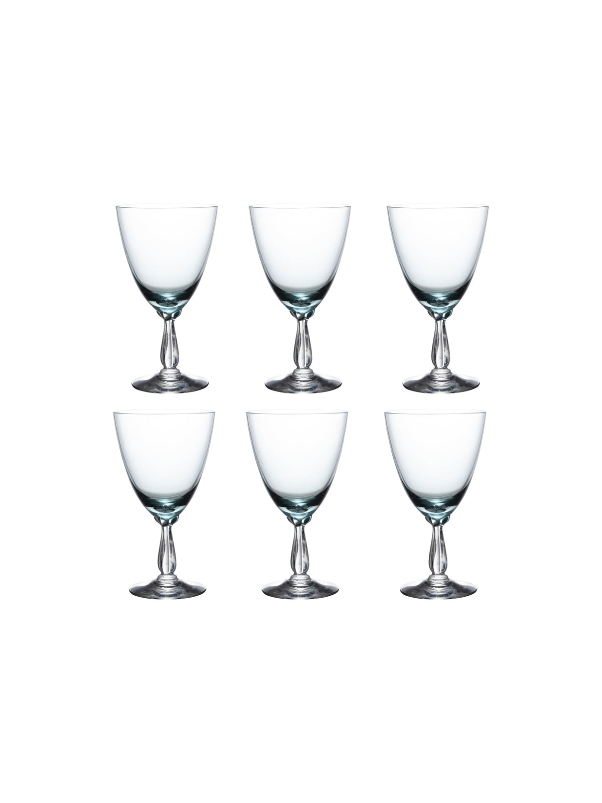 Vintage 1950s Fostoria Rhapsody Glasses Set 6 Weston Table