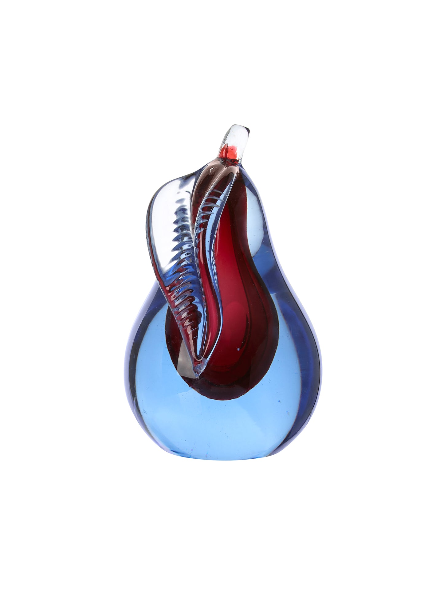 Vintage 1950s Murano Blue and Amethyst Apple & Pear Bookends Weston Table